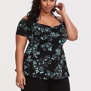 Torrid Floral tshirt and halter top, Size 4x
